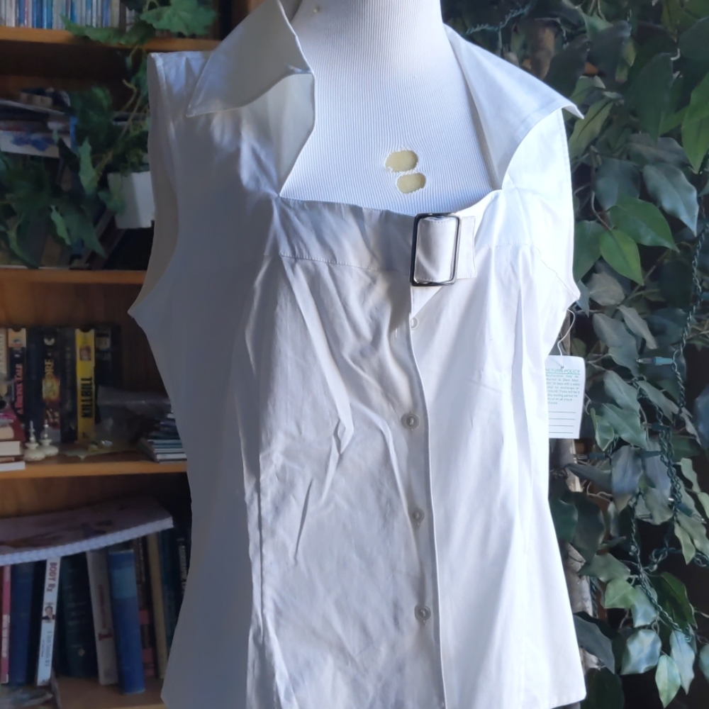 Stylish Crisp white blouse
